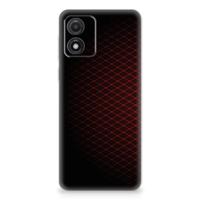 Motorola Moto E13 | TPU bumper | Geruit Rood - thumbnail