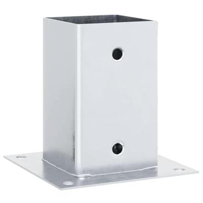 Spokkels vierkant 4 st gegalvaniseerd staal zilverkleurig Spokkels vierkant 4 st gegalvaniseerd staal zilverkleurig