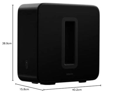 Sonos SUB Gen3 Subwoofer Zwart - thumbnail