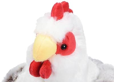 Pluche kip - GIPSY TOYS - Met geluid - 22 cm - Wit/bruin
