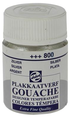 Talens Gouache Extra Fine Quality Fles 16 ml - Zilver 800