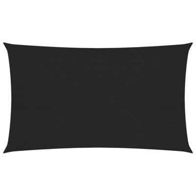 VidaXL Zonnezeil 160 g/m² 2x5 m hdpe zwart VidaXL Zonnezeil 160 g/m² 2x5 m hdpe zwart