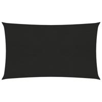 Zonnezeil 160 g/m 2x5 m HDPE zwart - thumbnail