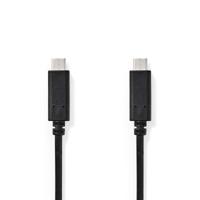 Nedis USB-Kabel | USB-C Male naar USB-C Male | 5 Gbps | 1 m | 1 stuks - CCGB64700BK10 CCGB64700BK10 - thumbnail
