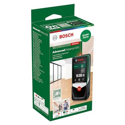 Bosch Home and Garden AdvancedDistance 50C Laserafstandsmeter Bluetooth, Touchscreen 50 m Bosch Home and Garden AdvancedDistance 50C Laserafstandsmeter Bluetooth, Touchscreen 50 m