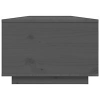 Salontafel 80x50x35,5 cm massief grenenhout grijs - thumbnail