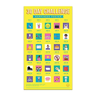 Gift Republic 30 Dagen Uitdaging Poster Geluk Gift Republic 30 Dagen Uitdaging Poster Geluk