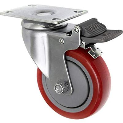 TOOLCRAFT TO-5137956 Zwenkwiel 100 mm met parkeerrem en schroefplaat Draagvermogen (max.): 125 kg TOOLCRAFT TO-5137956 Zwenkwiel 100 mm met parkeerrem en schroefplaat Draagvermogen (max.): 125 kg
