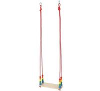 Hess Houten plankschommel met kralen (regenboog) - thumbnail