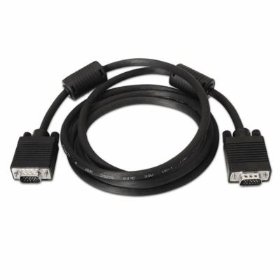 AISENS A113-0073 SVGA-kabel met ferriet, HDB15/stekker, 6 m voor monitor/tv/projector, zwart