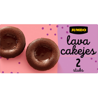 Jumbo Lava Cakejes met Pure Chocolade 2 Stuks - thumbnail