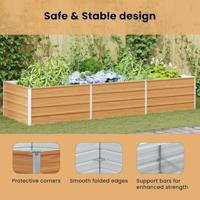 Verhoogde plantenbak Licht Bruin 240 x 80 x 45 cm - thumbnail