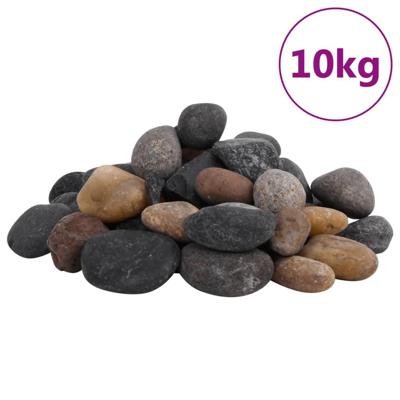 Kiezelstenen gepolijst 5-8 cm 10 kg meerkleurig