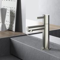 Fonteinkraan Hotbath Cobber 1-hendel Recht 14.8 cm Rond Geborsteld Nikkel - thumbnail