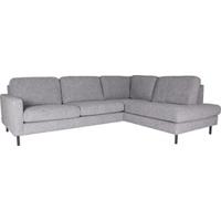 LABEL51 Hoekbank 'Genua' Rechts, Stof, kleur Grijs - thumbnail