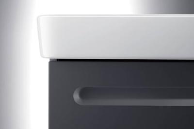 Wastafelkast Duravit No.1 Met 1 Lade 49x42.6x47.8 cm Met Geïntegreerde Greep Mat Grafiet Duravit