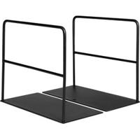 QUVIO Boekenstandaard metaal 1 paar - Zwart - thumbnail