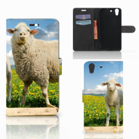 Huawei Y6 II | Honor 5A Telefoonhoesje met Pasjes Schaap en Lammetje - thumbnail