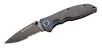 Smith and Wesson zakmes 19,7 cm staal/polymeer donkergrijs/blauw - thumbnail