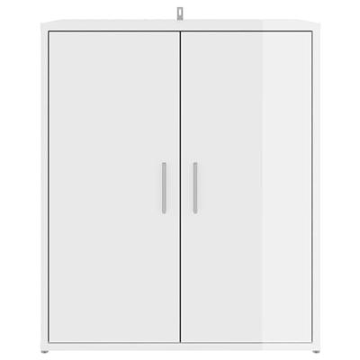 VidaXL Schoenenkast 60x35x70 cm bewerkt hout hoogglans wit