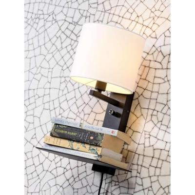 its about RoMi Wandlamp 'Florence' Met plank en USB, kleur Zwart its about RoMi Wandlamp 'Florence' Met plank en USB, kleur Zwart