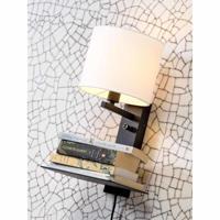 its about RoMi Wandlamp 'Florence' Met plank en USB, kleur Zwart - thumbnail
