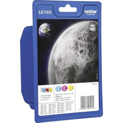 Brother LC-1000 C/M/Y inktcartridge 3 stuk(s) Origineel Cyaan, Magenta, Geel