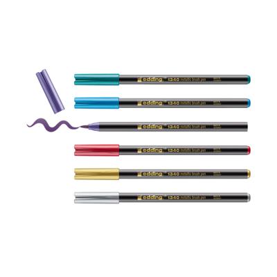 Brushpen edding 1340 metallic assorti set à 6 stuks