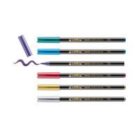 Brushpen edding 1340 metallic assorti set à 6 stuks - thumbnail