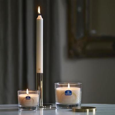 Gouda kroonkaarsen 8 stuks wit | 3 stuks