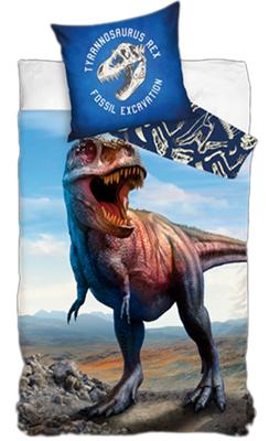 Dreamee Dekbedovertrek T-rex - 140 x 200 cm - Katoen - 60 x 70 cm Dreamee Dekbedovertrek T-rex - 140 x 200 cm - Katoen - 60 x 70 cm