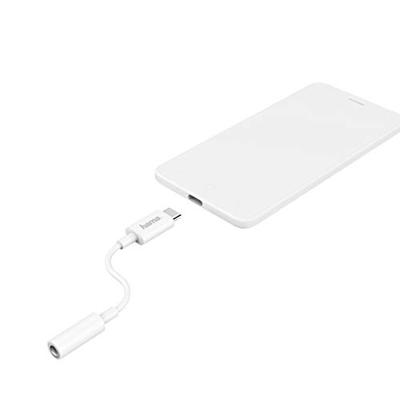 USB-C-adapter op 3,5 mm aansluiting, wit