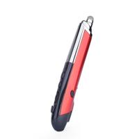 PR-08 6-toetsen Smart draadloze optische muis met Stylus pen & Laser functie (rood) - thumbnail