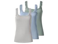esmara Set van 3 dames hemden (groen/blauw/grijs, XL(48/50)) - thumbnail