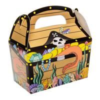 Duckiez Uitdeelbox piraten schatkist, 12st. - thumbnail