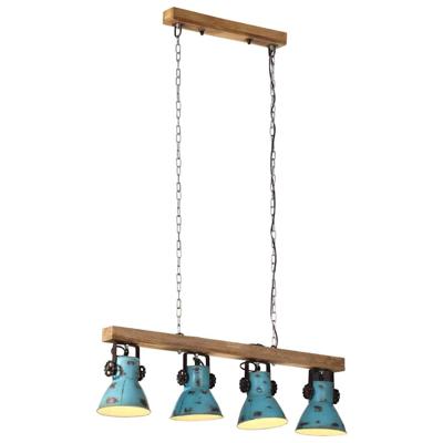 VidaXL Plafondlamp 25 w e27 90x24x111 cm verweerd blauw