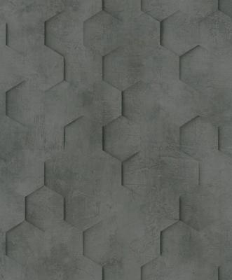 Marburg Loft Behang met 3D hexagon print - 34161