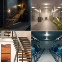 LED Bulkhead - Diameter 30cm - 18 Watt 2100 lumen - 6500K daglicht wit - IP65 waterdicht - Vandalismeproof - Met noodaccu - Voor binnen en buiten - Wit - thumbnail