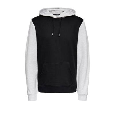 ONLY & SONS hoodie zwart/grijs