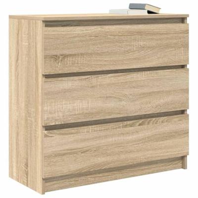 Dressoir 80x35x76 cm spaanplaat sonoma eikenkleurig