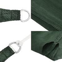 VidaXL Zonnezeil 160 g/m² 3x6 m hdpe donkergroen - thumbnail