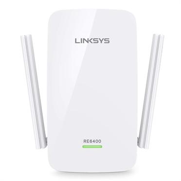 Linksys Re6400-Eu Ac1200 Boost Ex Wi-Fi Repeater, 750 Mbit/S, Dubbelband, Wit