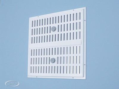 Schuifrooster aluminium samengesteld wit RAL 9010 Schuifrooster aluminium samengesteld wit RAL 9010