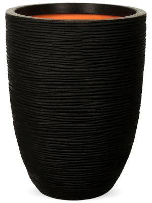 Capi Vaas Elegant Laag Rib NL 46x58 cm - Zwart Capi Vaas Elegant Laag Rib NL 46x58 cm - Zwart