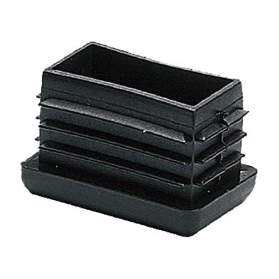 Micel CNT04 eindkappen, zwart, polyethyleen, rechthoekig, 10 x 40 x 17 mm, 25 stuks