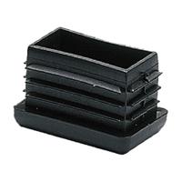 Micel CNT04 eindkappen, zwart, polyethyleen, rechthoekig, 10 x 40 x 17 mm, 25 stuks - thumbnail