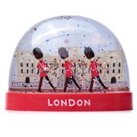 Londen Souvenir Koninklijke Wachter op Parade Large Glitter Sneeuwbol - thumbnail
