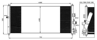 Condensor, airconditioning 35563