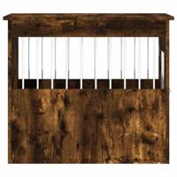 VidaXL Hondenbench 55x75x65 cm bewerkt hout gerookt eikenkleurig - thumbnail