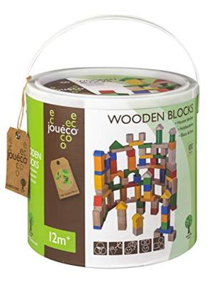 Jouéco houten blokken, 100st.